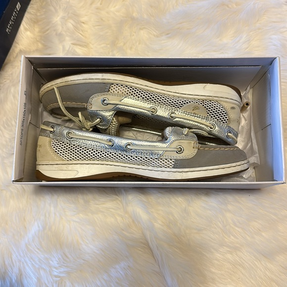 Sperry Angelfish Grey Open Mesh with box - Picture 6 of 6